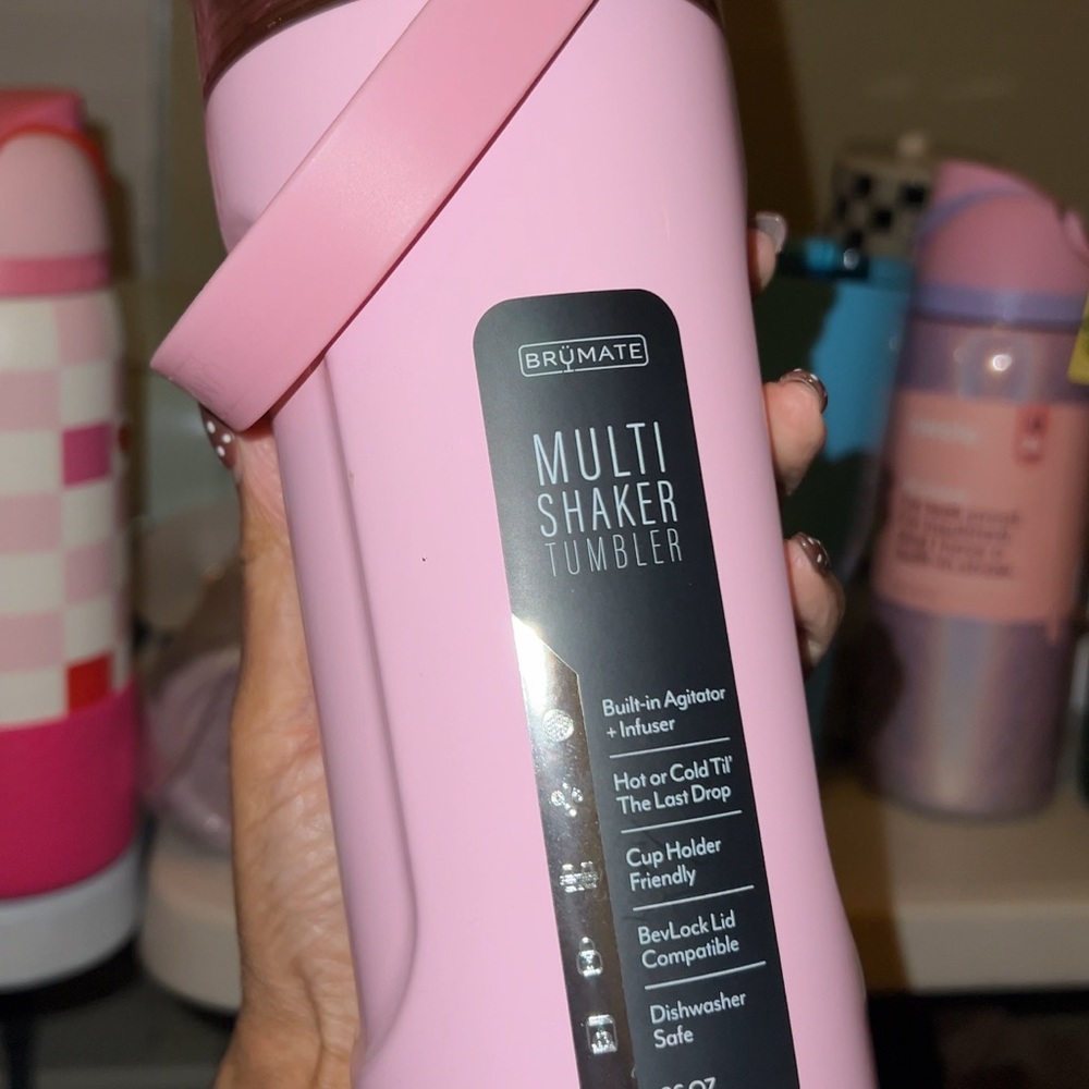 BrüMate Pink Multi Shaker Tumbler